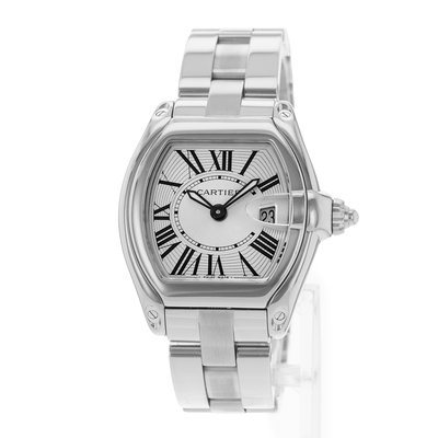 Cartier Roadster W62016V3 2675 Silver Dial 30x36