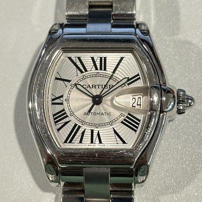 Cartier Roadster W62025V3 2510 Silver Dial 38x44