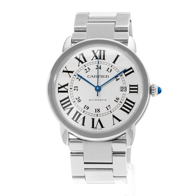 Cartier Ronde Solo de Cartier W6701011 3517 Silver Dial 42