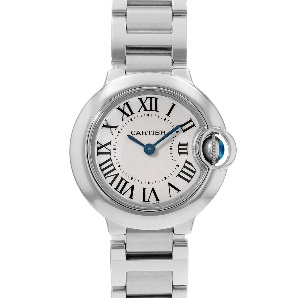 Cartier Ballon Bleu 28mm W69010Z4 3009 Silver Dial 28