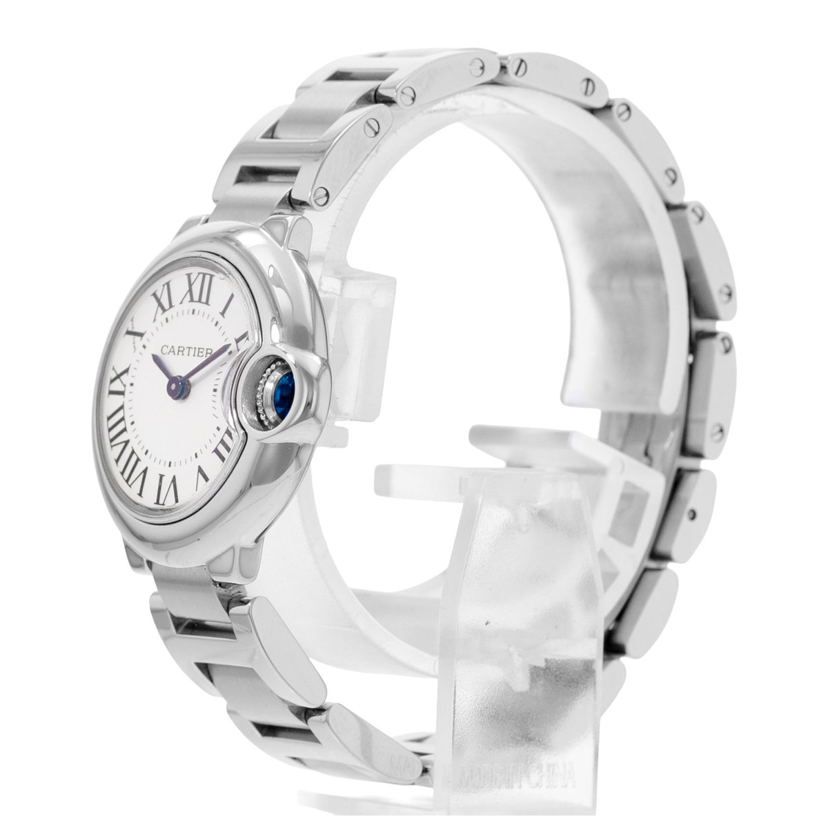 Cartier Ballon Bleu 28mm W69010Z4 3009 Silver Dial 28