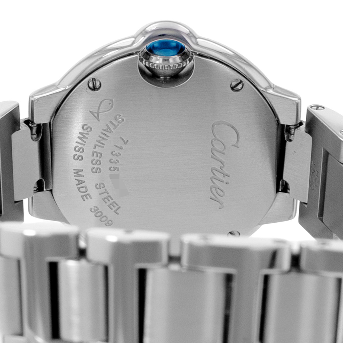 Cartier Ballon Bleu 28mm W69010Z4 3009 Silver Dial 28