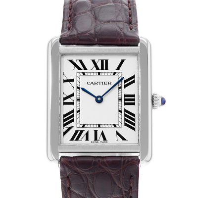 Cartier Tank Solo WSTA0028 3169 Silver Dial 27x34