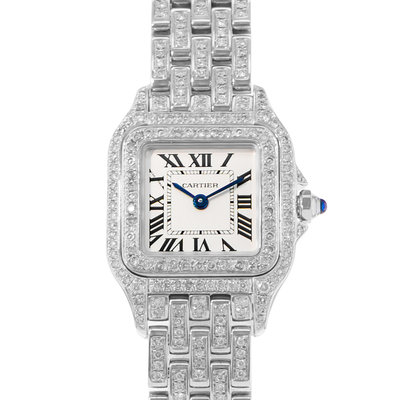 Cartier Panthere WSPN0006 4177 Silver Dial 22x30