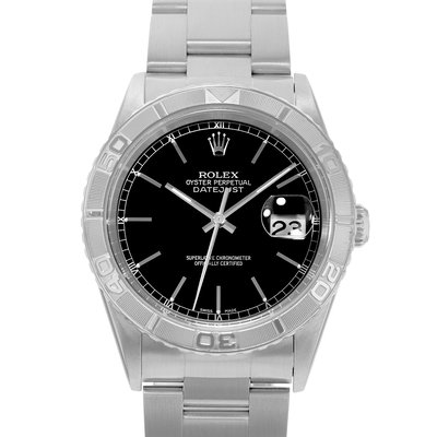 Rolex Datejust Turn-O-Graph 16264 Black Dial 36