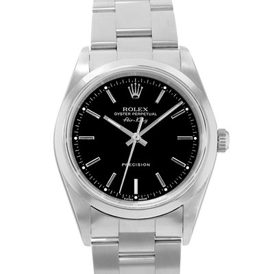 Rolex Air King 34 14000 Black Dial 34