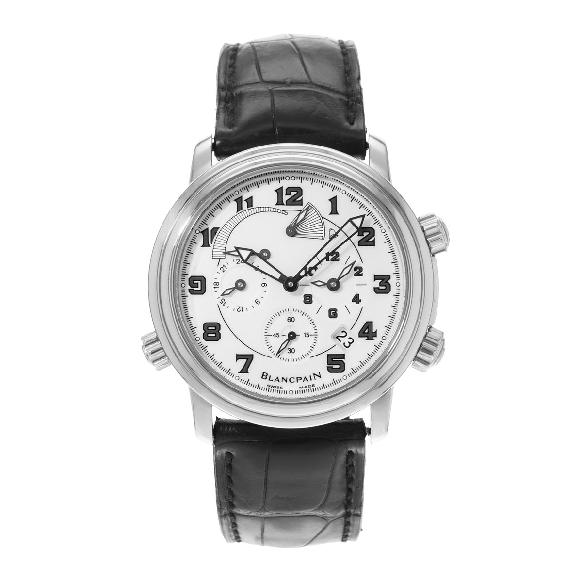 Blancpain Leman Reveil GMT 2041-1127M-53B White Dial 40