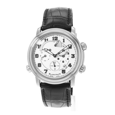 Blancpain Leman Reveil GMT 2041-1127M-53B White Dial 40