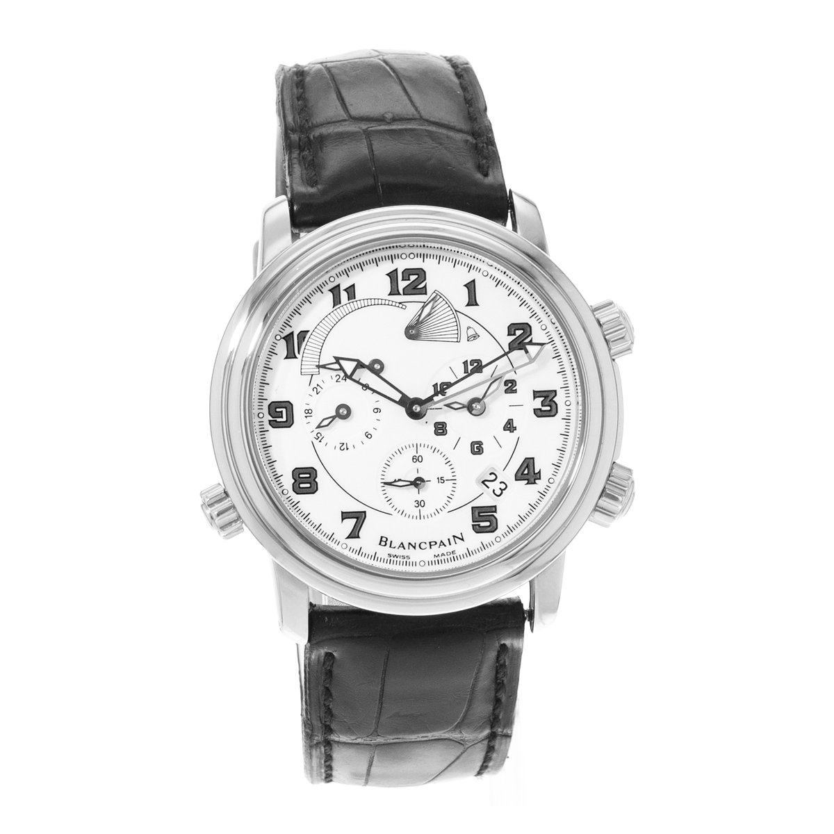 Blancpain Leman Reveil GMT 2041-1127M-53B White Dial 40