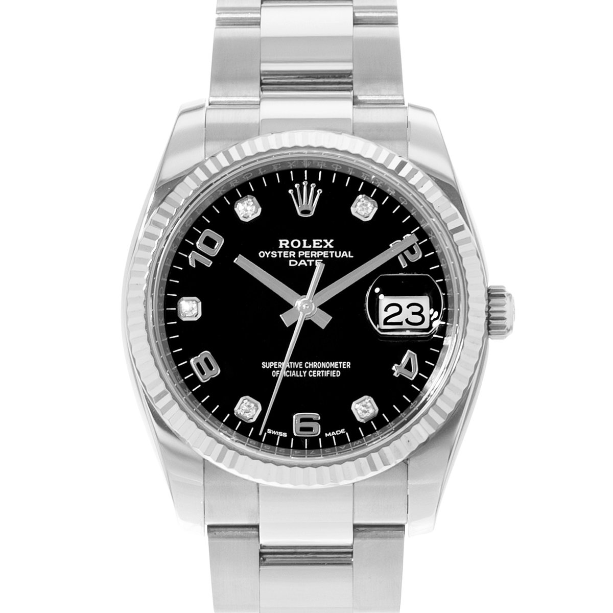 Rolex Oyster Perpetual Date 34 115234 Black Dial 34