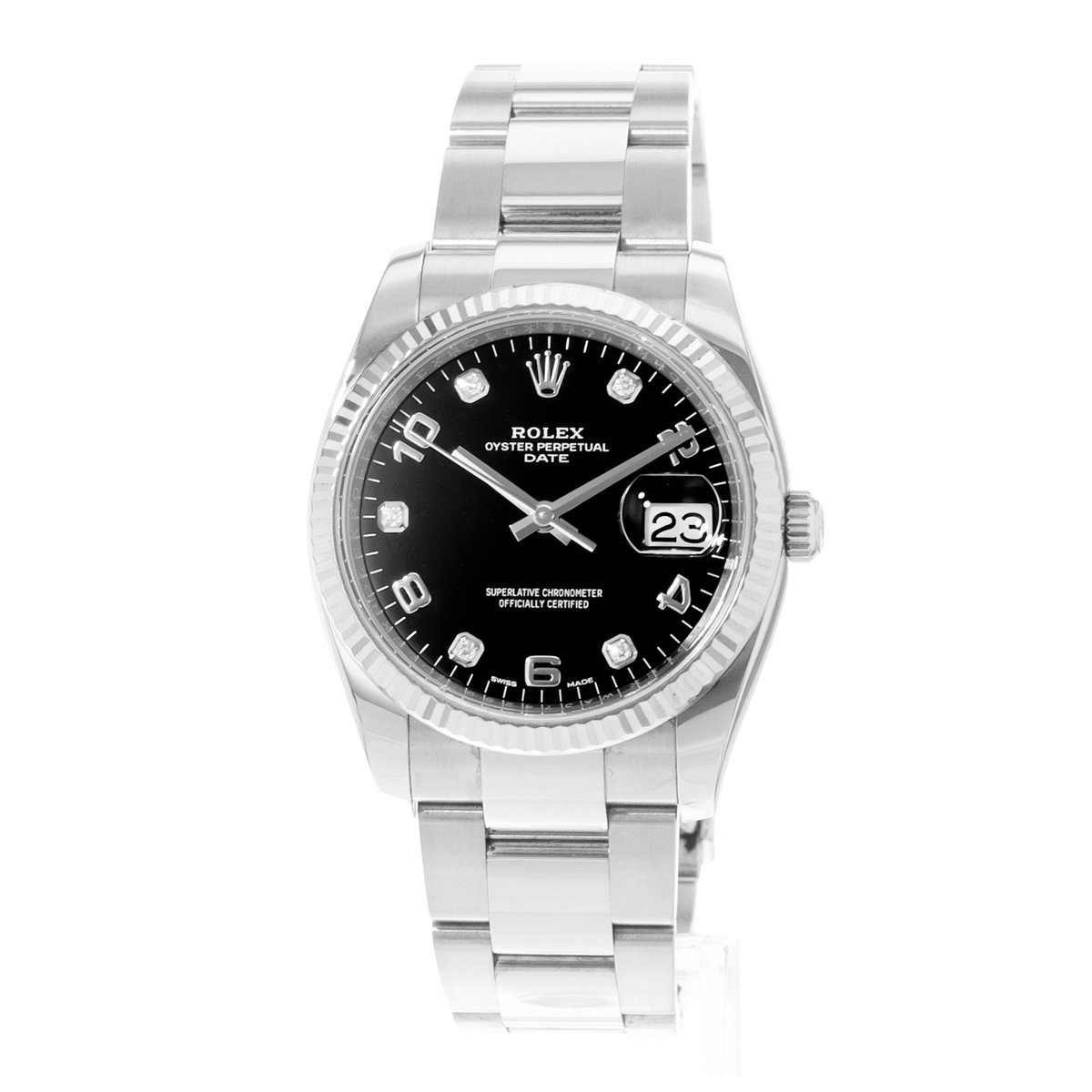 Rolex Oyster Perpetual Date 34 115234 Black Dial 34