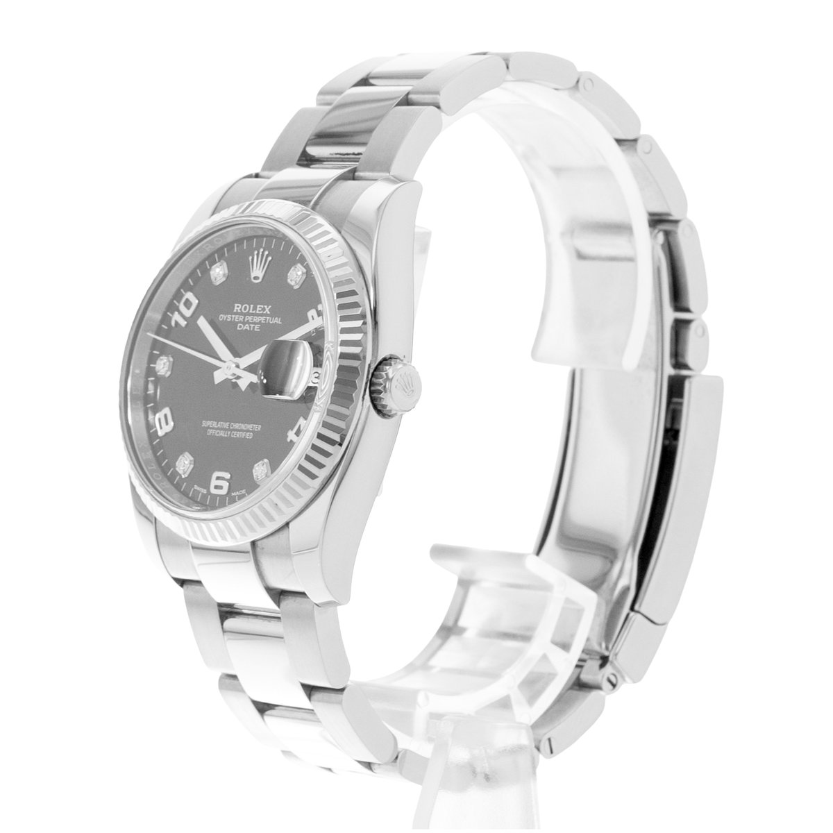 Rolex Oyster Perpetual Date 34 115234 Black Dial 34