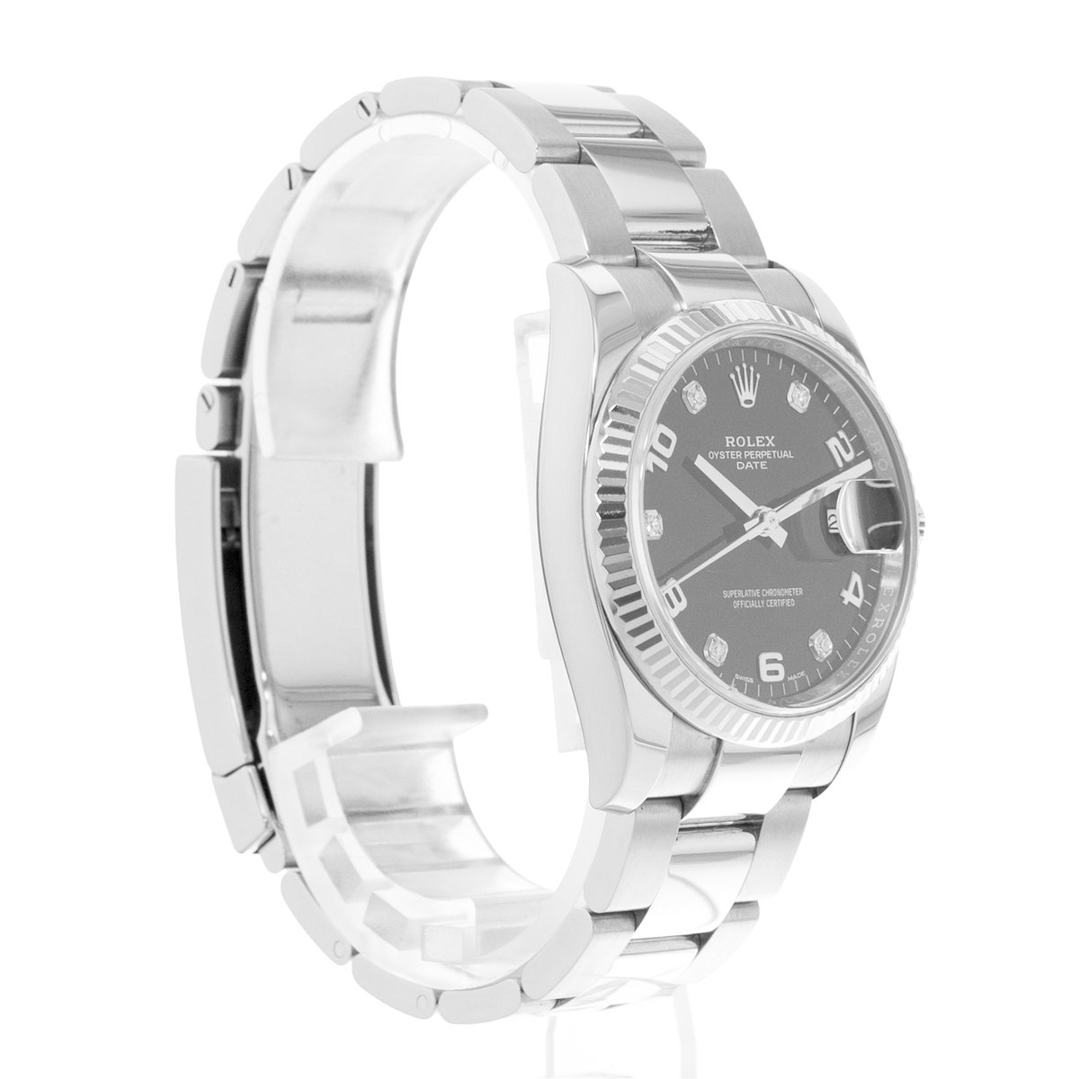Rolex Oyster Perpetual Date 34 115234 Black Dial 34