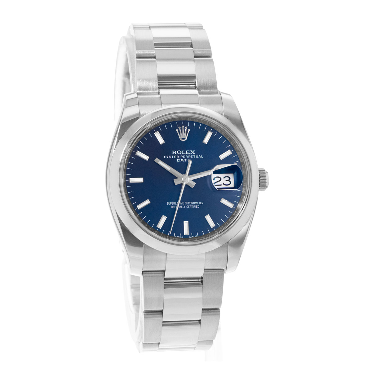 Rolex Oyster Perpetual 34 115200 Blue Dial 34