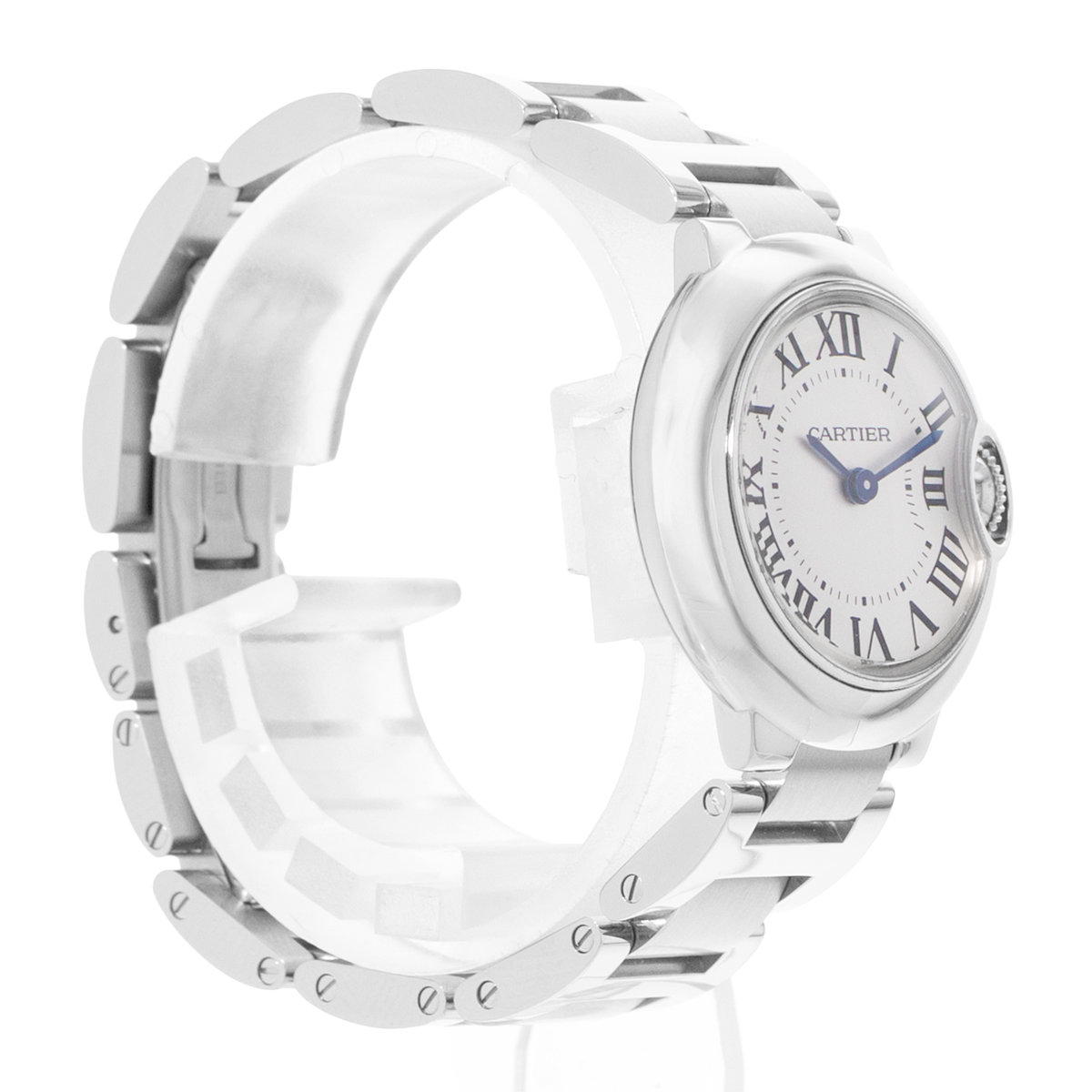 Cartier Ballon Bleu 28mm W69010Z4 3009 Silver Dial 28