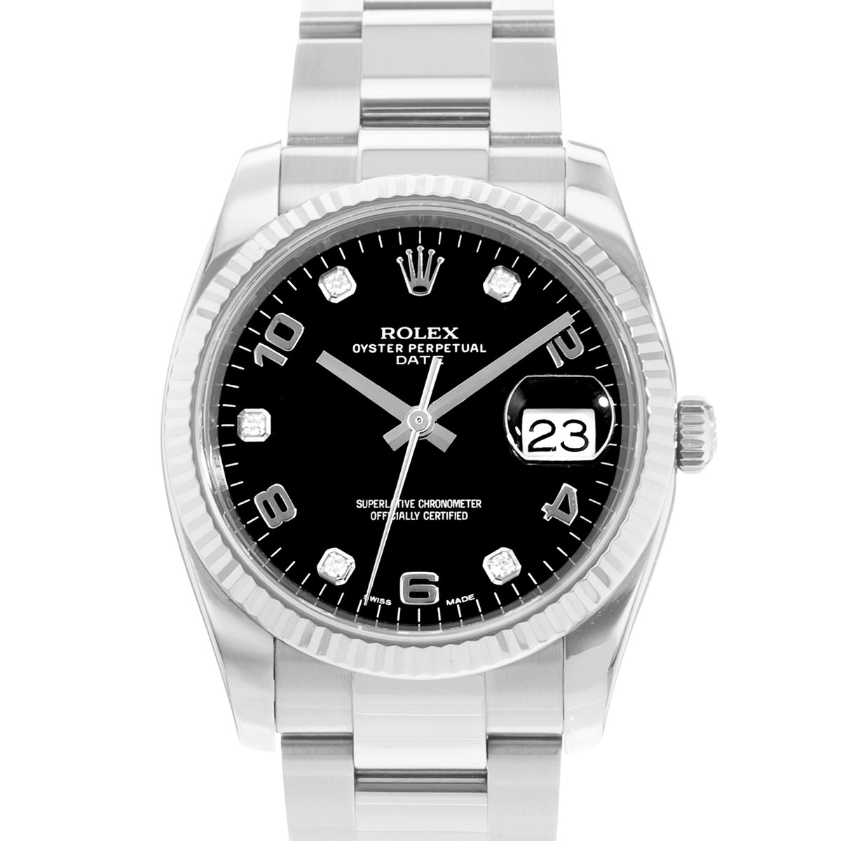 Rolex Oyster Perpetual Date 34 115234 Black Dial 34