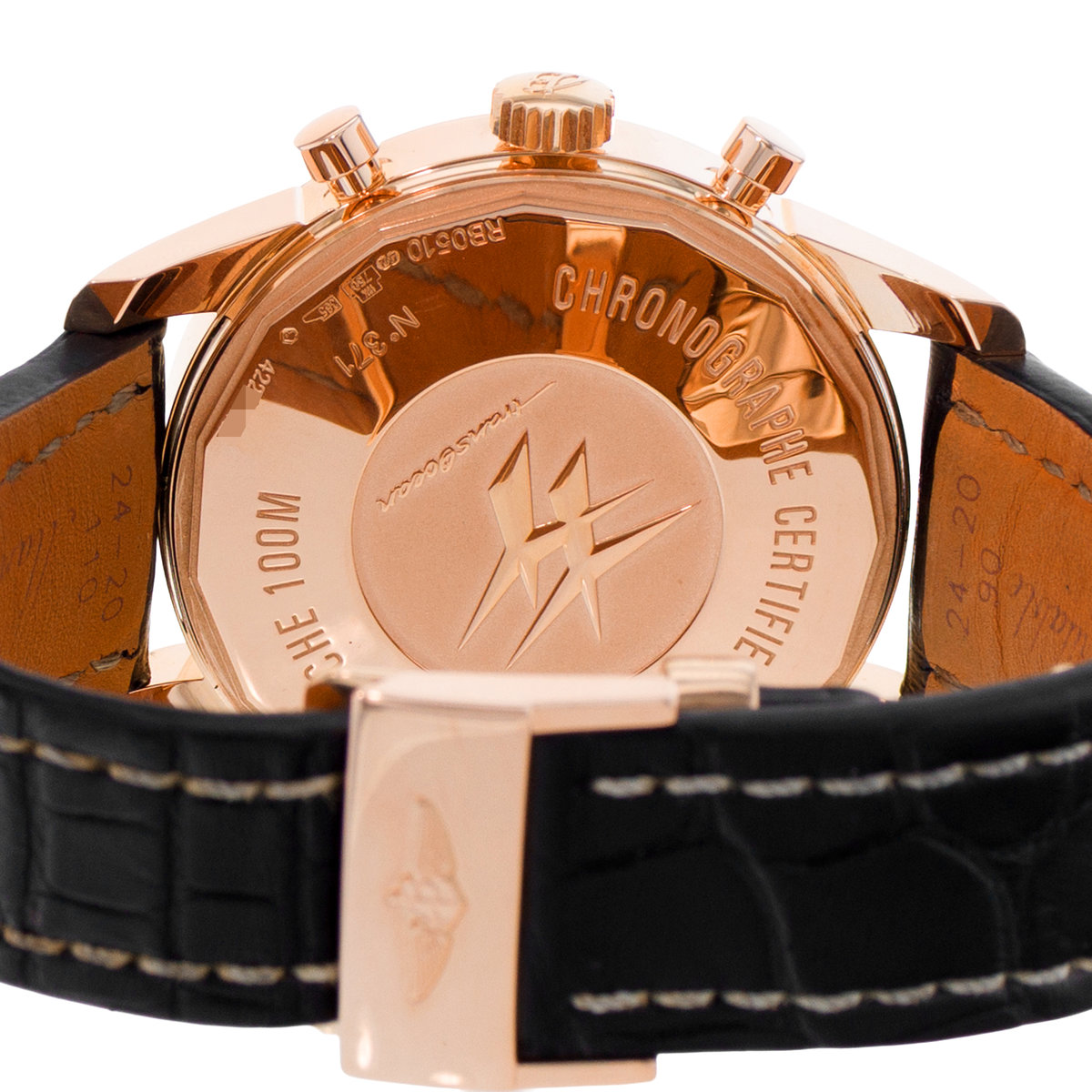 Breitling Transocean Chronograph Unitime RB0510 Black Dial 46