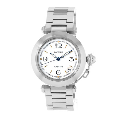 Cartier Pasha C W31015M7 1031 White Dial 35