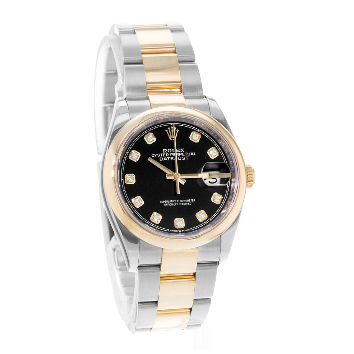 Rolex Datejust 36 126203 Black Dial 36