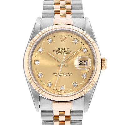 Rolex Datejust 36 16233G Champagne Dial 36