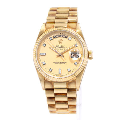Rolex Day-Date 36 18038 Champagne Dial 36