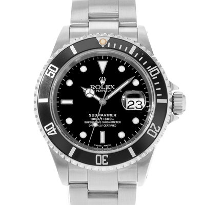 Rolex Submariner Date 16610 Black Dial 40