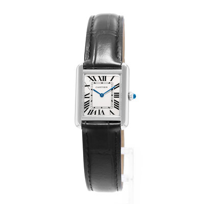 Cartier Tank Solo W1018255 2716 Silver Dial 24x30