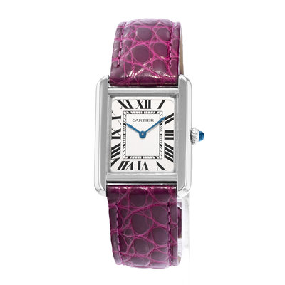 Cartier Tank Solo W1018255 2716 Silver Dial 24x30
