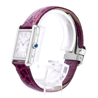 Cartier Tank Solo W1018255 2716 Silver Dial 24x30