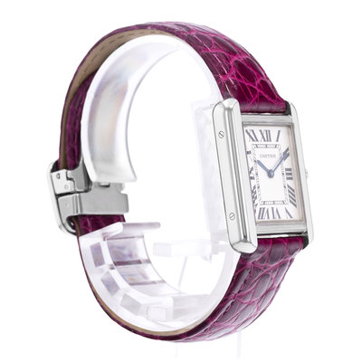 Cartier Tank Solo W1018255 2716 Silver Dial 24x30