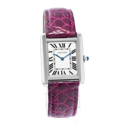 Cartier Tank Solo W1018255 2716 Silver Dial 24x30