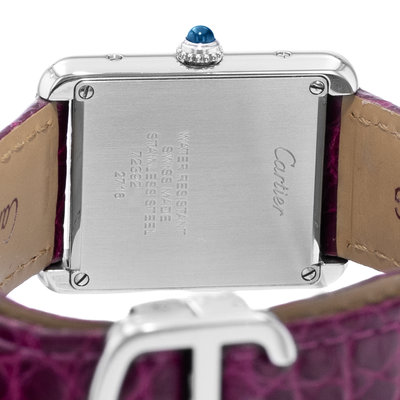 Cartier Tank Solo W1018255 2716 Silver Dial 24x30
