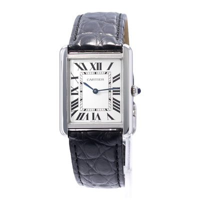 Cartier Tank Solo W1018355 2715 Silver Dial 27x35