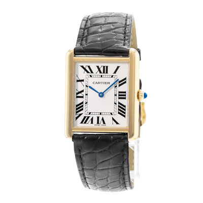Cartier Tank Solo W1018855 2742 Silver Dial 27x34