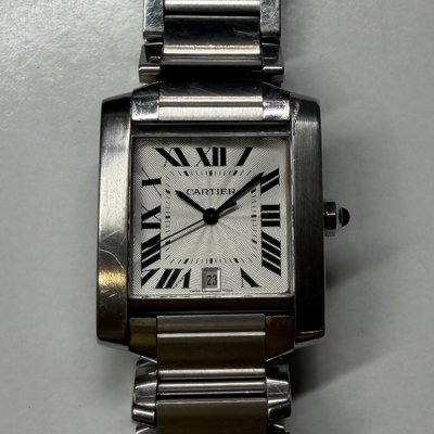 Cartier Tank Francaise W51002Q3 2302 Silver Dial 28x32