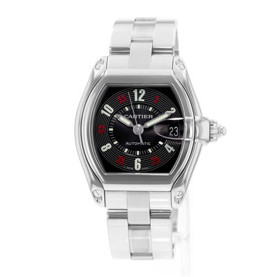 Cartier Roadster W62002V3 2510 Black Dial 38x43