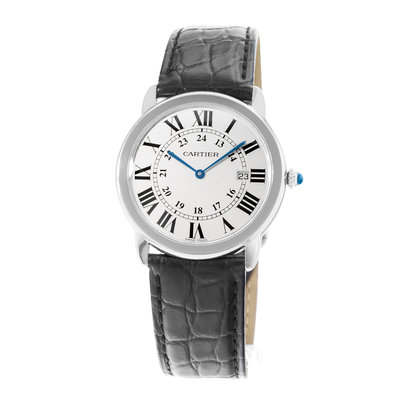 Cartier Ronde Solo de Cartier W6700255 2934 Silver Dial 36