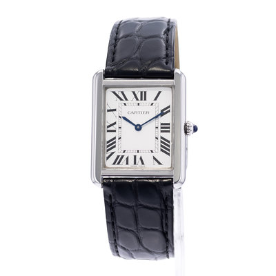 Cartier Tank Solo WSTA0028 3169 Silver Dial 27x35