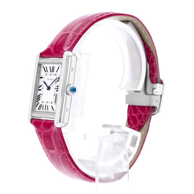 Cartier Tank Solo WSTA0030 3170 Silver Dial 24x31