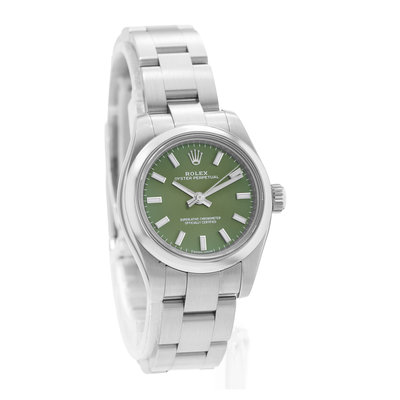 Rolex Oyster Perpetual 26 176200 Green Dial 26