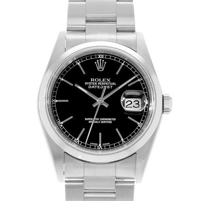 Rolex Datejust 36 16200 Black Dial 36