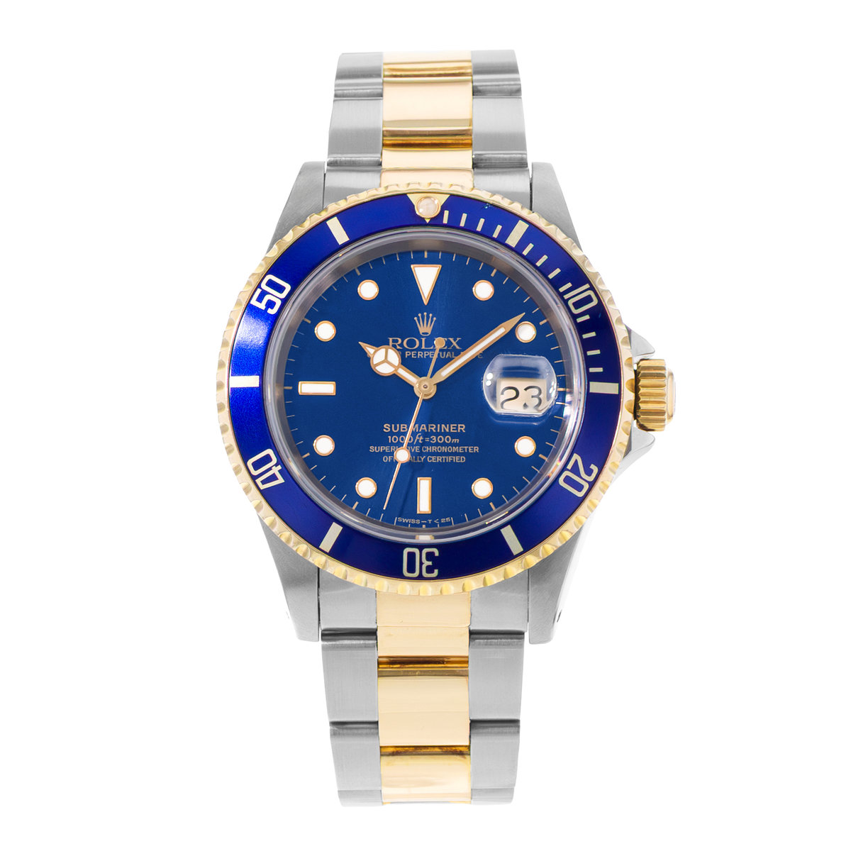 Rolex Submariner Date 16613 Blue Dial 40