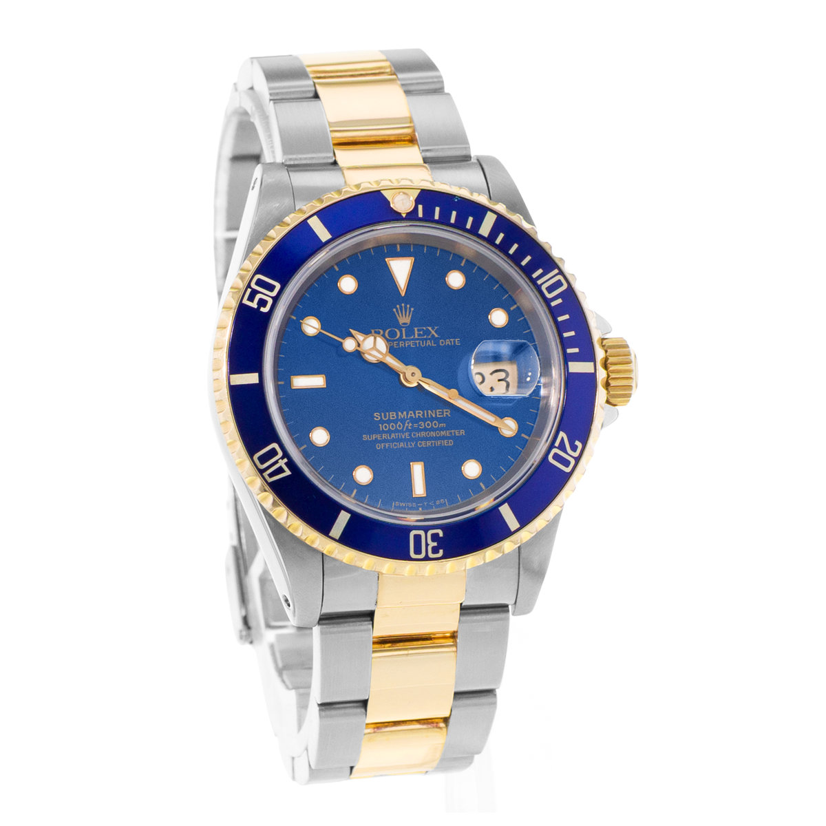 Rolex Submariner Date 16613 Blue Dial 40