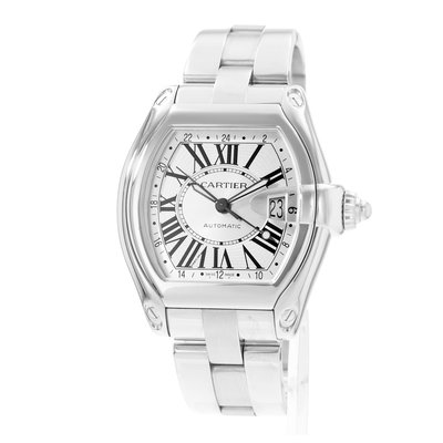 Cartier Roadster W62032X6 2722 Silver Dial 42x48