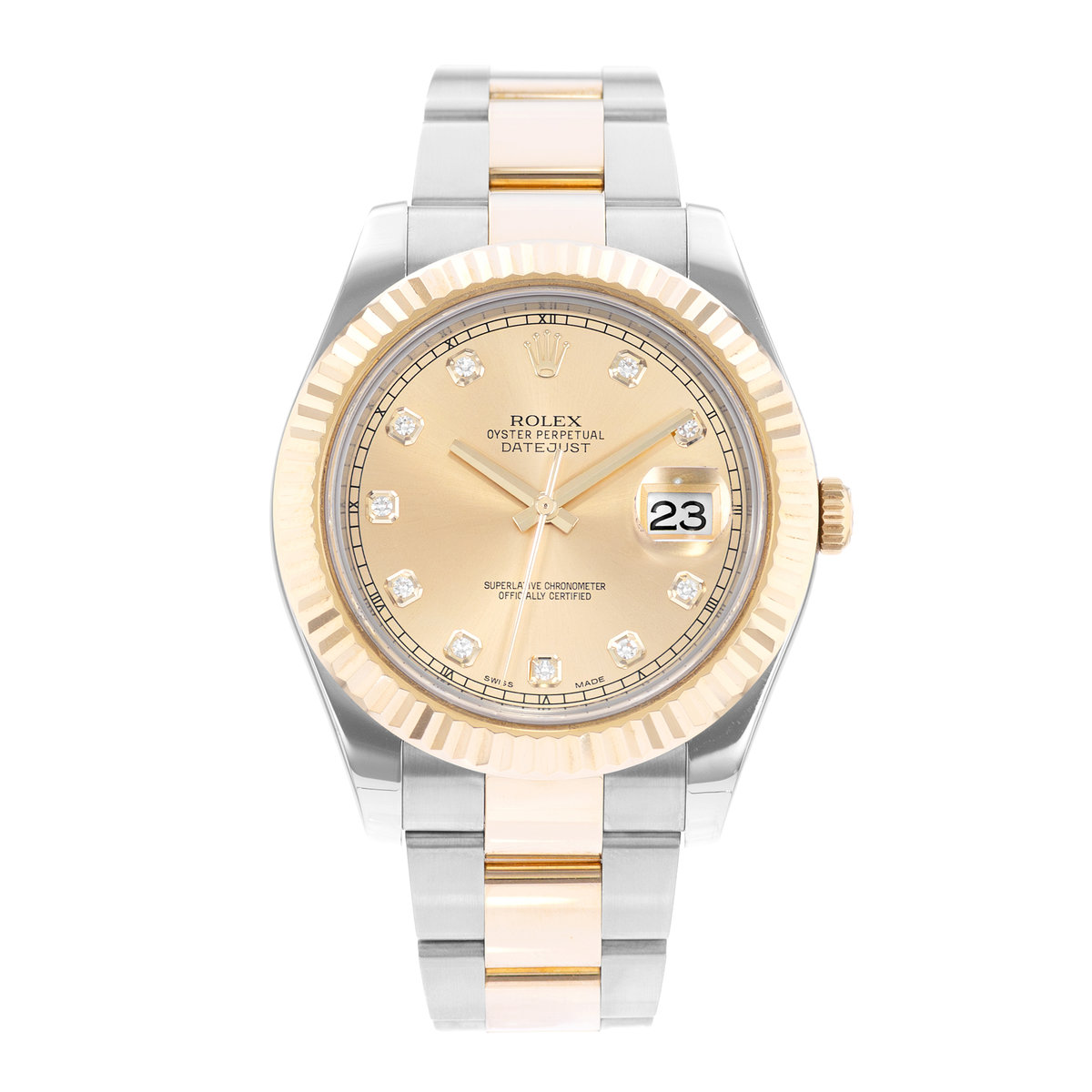 Rolex Datejust II 116333 Champagne Dial 41