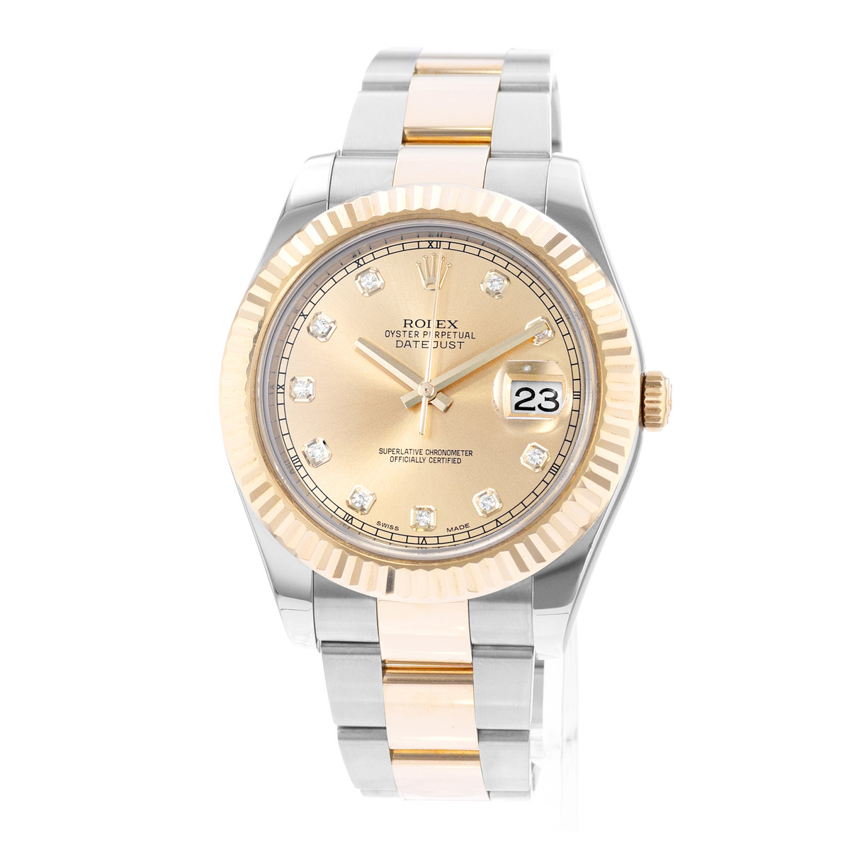 Rolex Datejust II 116333 Champagne Dial 41