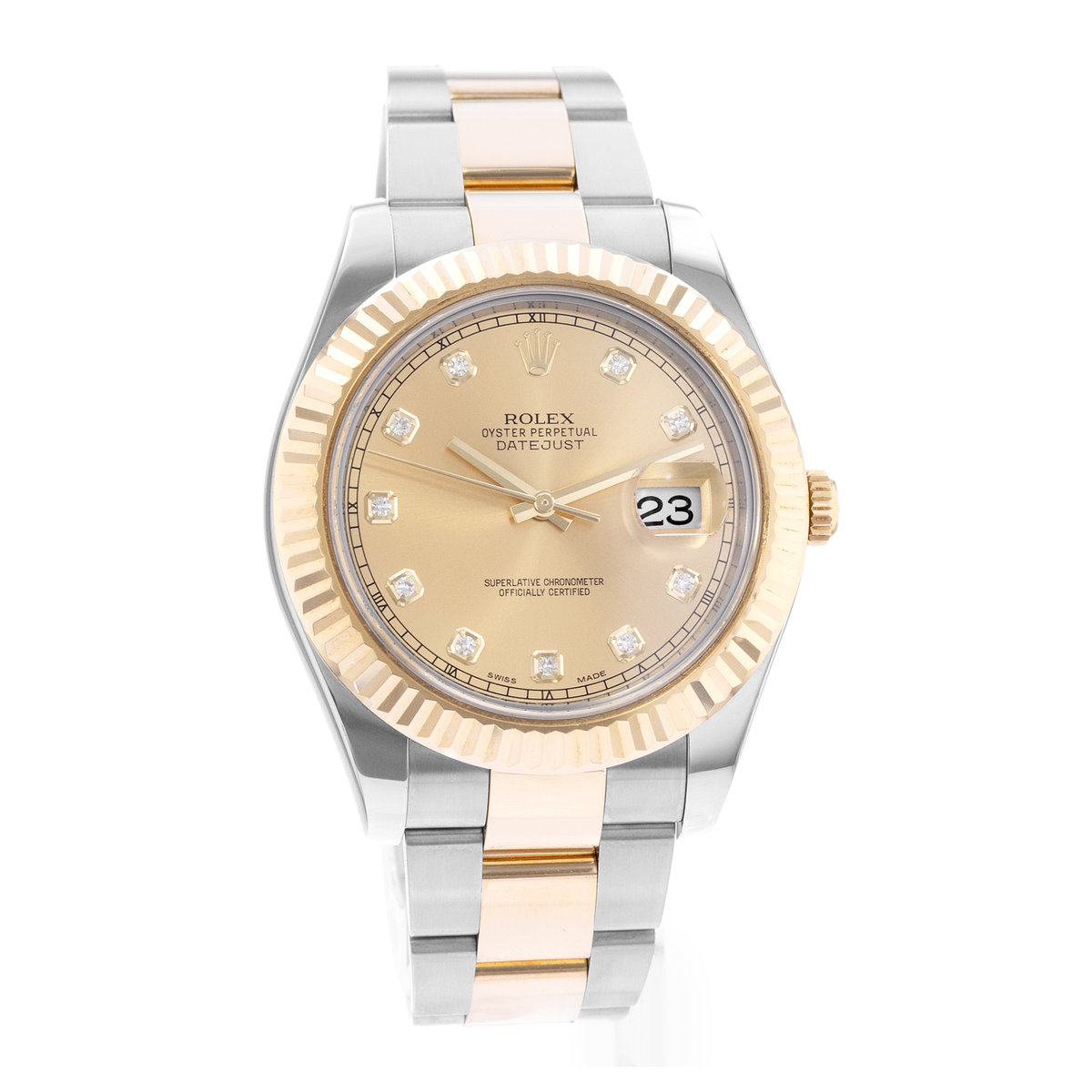 Rolex Datejust II 116333 Champagne Dial 41