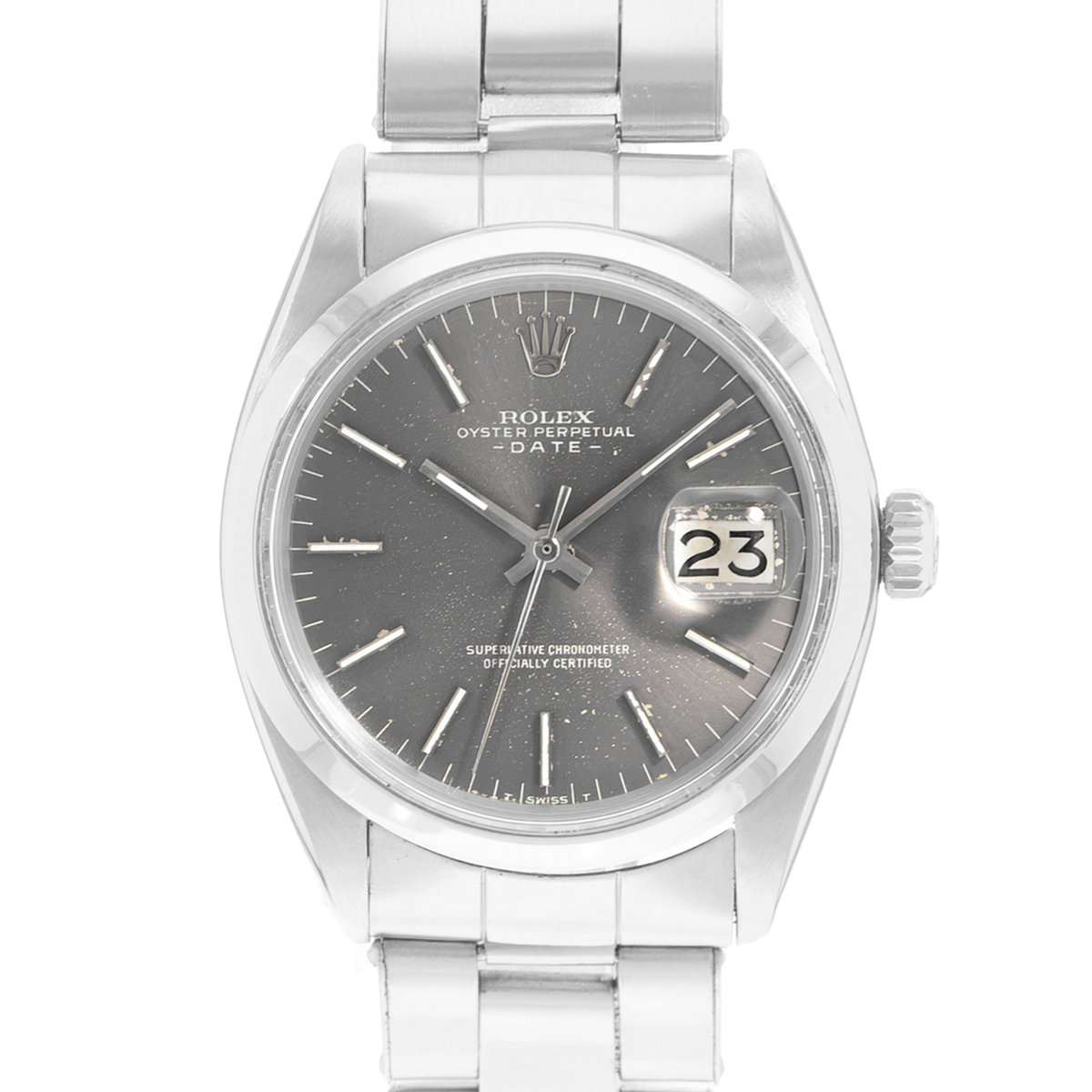 Rolex Oyster Perpetual Date 34 1500 Grey Dial 34