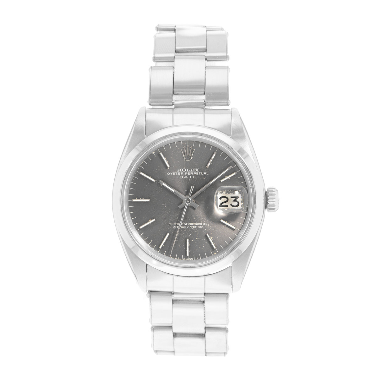 Rolex Oyster Perpetual Date 34 1500 Grey Dial 34