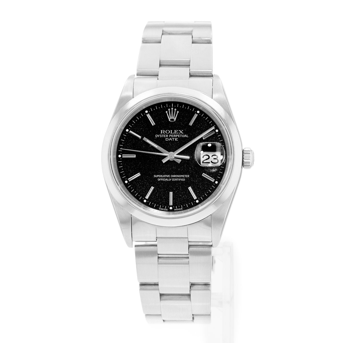 Rolex Oyster Perpetual Date 34 15200 Black Dial 34